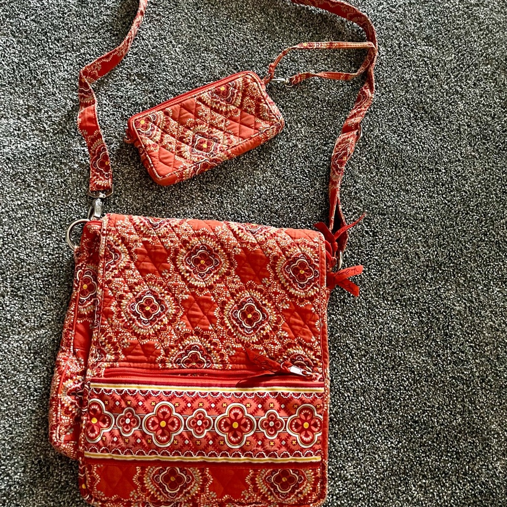 Vera Bradley cross body purse and wallet